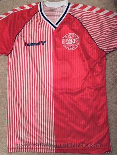 Denmark Home fotbollströja 1986 - 1987