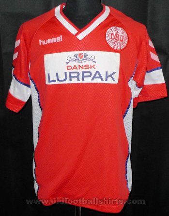 Denmark Home חולצת כדורגל 1990 - 1992