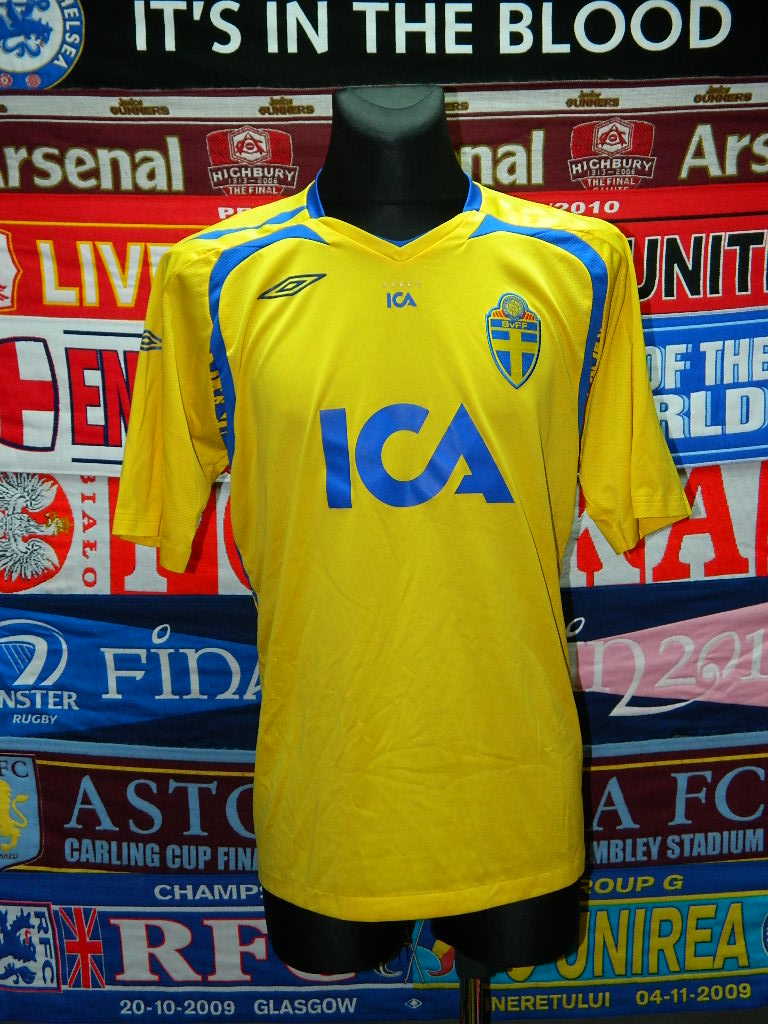 Maillot de football Suède Umbro XL kit extérieur Skjorta Sverige