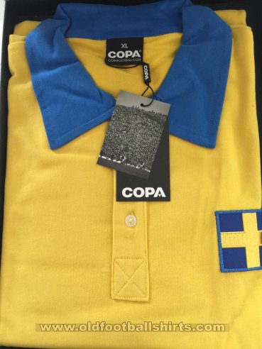 Sweden Retro Replicas football shirt 1958