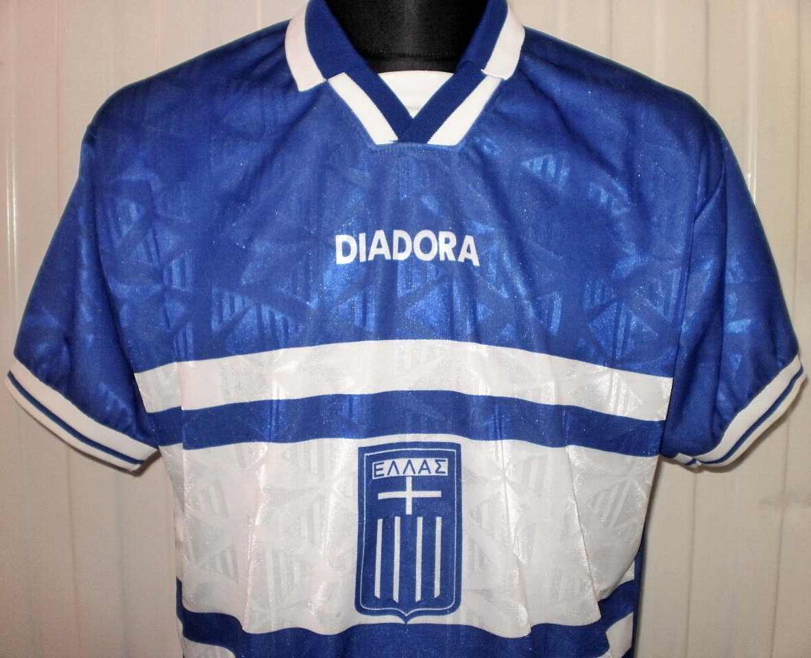 Greece Home football shirt 1996 1998.