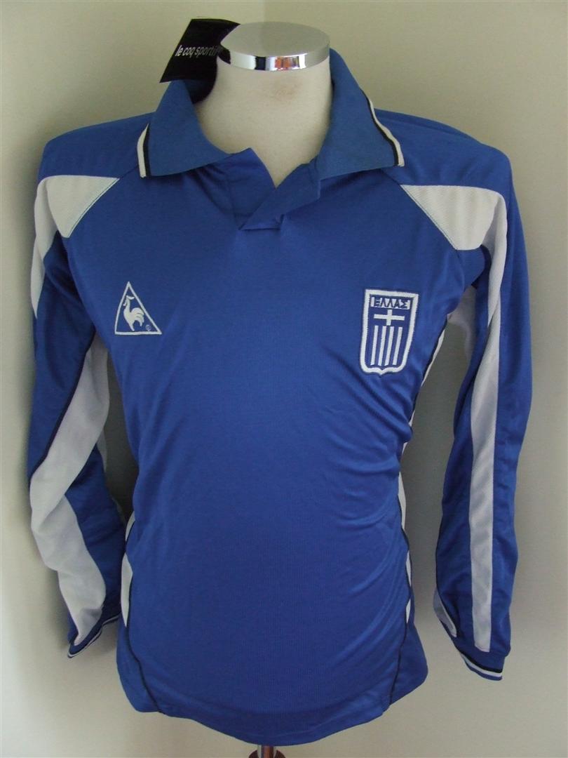 Greece Home football shirt 2000 2002.