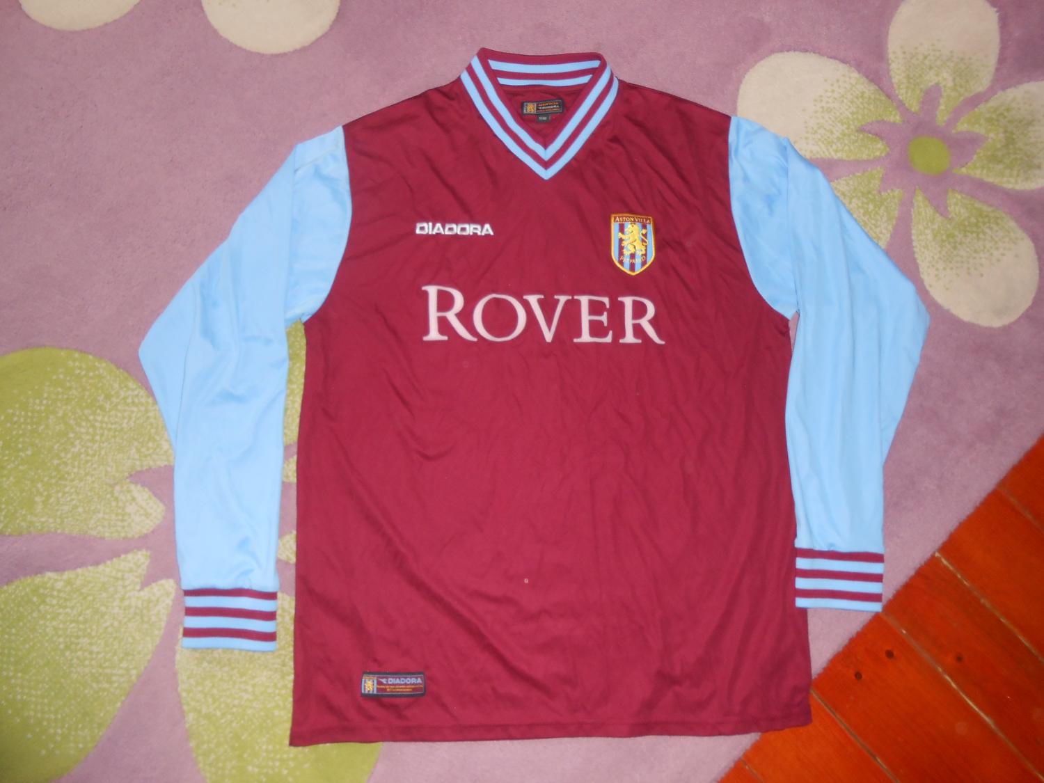 Aston Villa Home football shirt 2002 - 2003. Sponsored by Rover