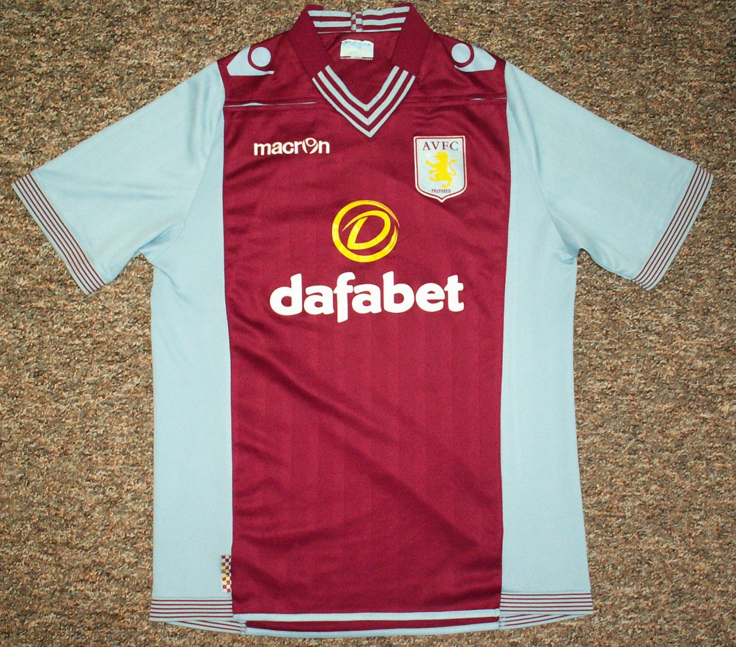 Aston Villa Extérieur Maillot de foot 2013 - 2014. Sponsored by dafabet