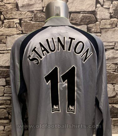 Aston Villa Goleiro camisa de futebol 2000 - 2001. Sponsored by NTL