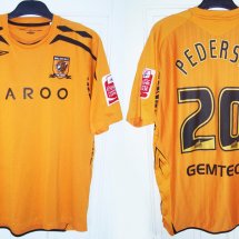 Hull City Home football shirt 2007 - 2008 sponsored by Karoo
