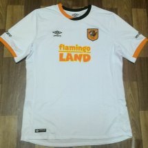 Hull City Home football shirt 2015 - 2016 sponsored by Flamingo Land