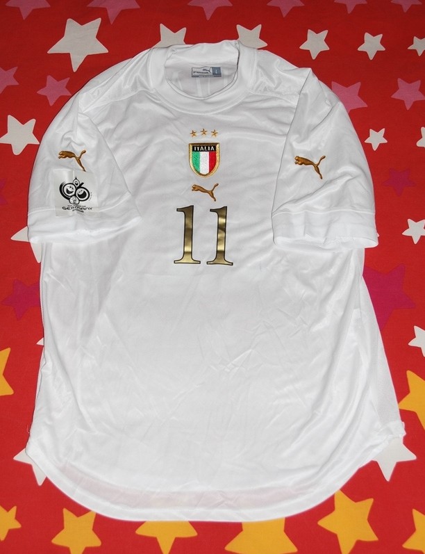 Maillot football vintage officiel Italie Vieri 2004, XL - Sport & Plein air