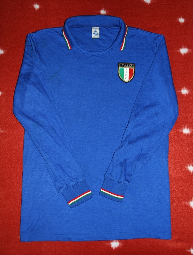 Flock Nummer number número away Trikot jersey shirt Italia Italy Italien 1982 