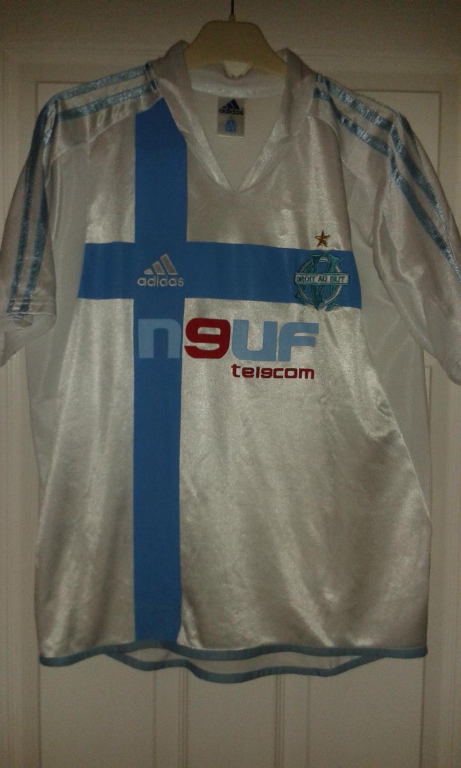 Maillot OM Domicile 2005 Vintage – Olympique De Marseille Blanc Adidas Taille S