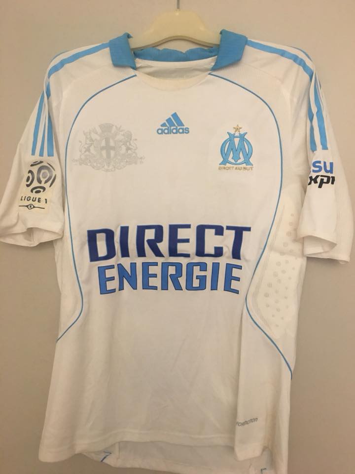 Maillot Olympique Marseille Cissé #9 Adidas Direct Energie 2009 OM Vintage - XL | eBay
