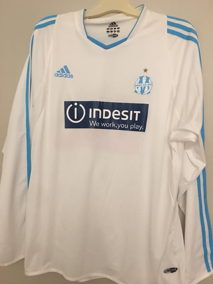 Maillot domicile de l'Olympique de Marseille saison 2003/2004 flocage Didier Drogba #11 🇨🇮 - Sport & Plein air