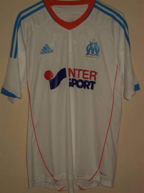Maillot De Foot Olympique De Marseille 2012-2013 Domicile - Blanc - Taille XL - Occasion