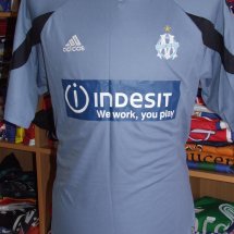 Olympique Marseille Home football shirt 2003 - 2004 sponsored by Indesit 