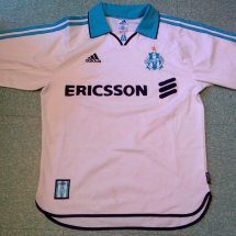 Olympique Marseille Home football shirt 1999 - 2000 sponsored by Ericsson 