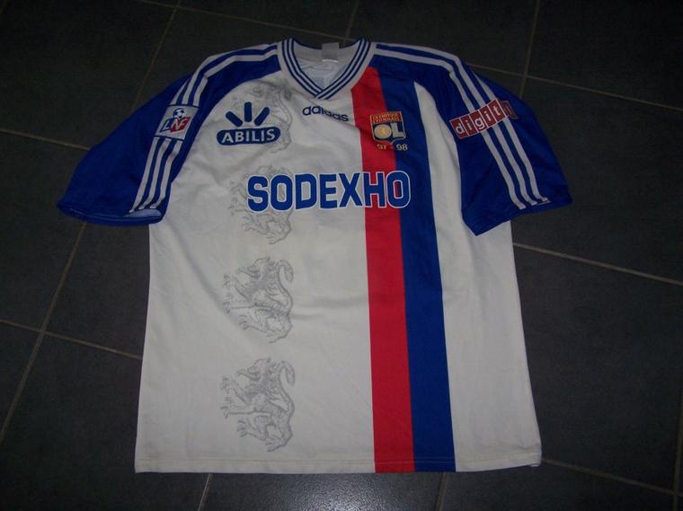 Olympique Lyonnais Home Maillot de foot 1997 - 1998