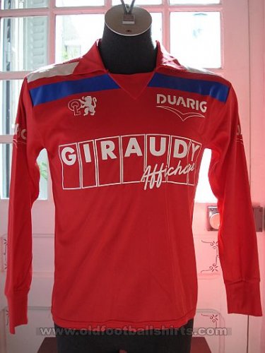 Olympique Lyonnais Home football shirt 1986 - 1990