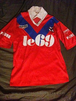 Olympique Lyonnais Home football shirt 1989 - 1990