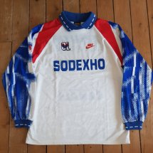 Olympique Lyonnais Home futbol forması 1992 - 1993 sponsored by Sodexho