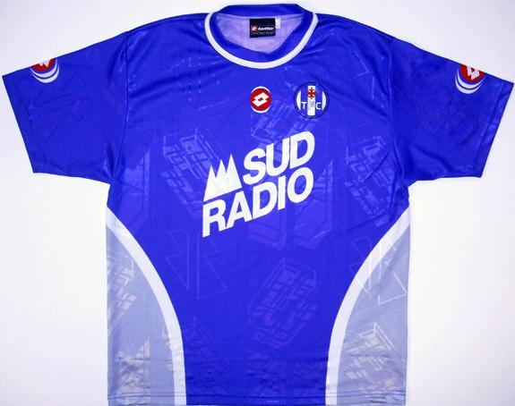 Maillot Toulouse FC Lotto Sud Radio 2002-2003 – N°24 Fauré – Taille XL