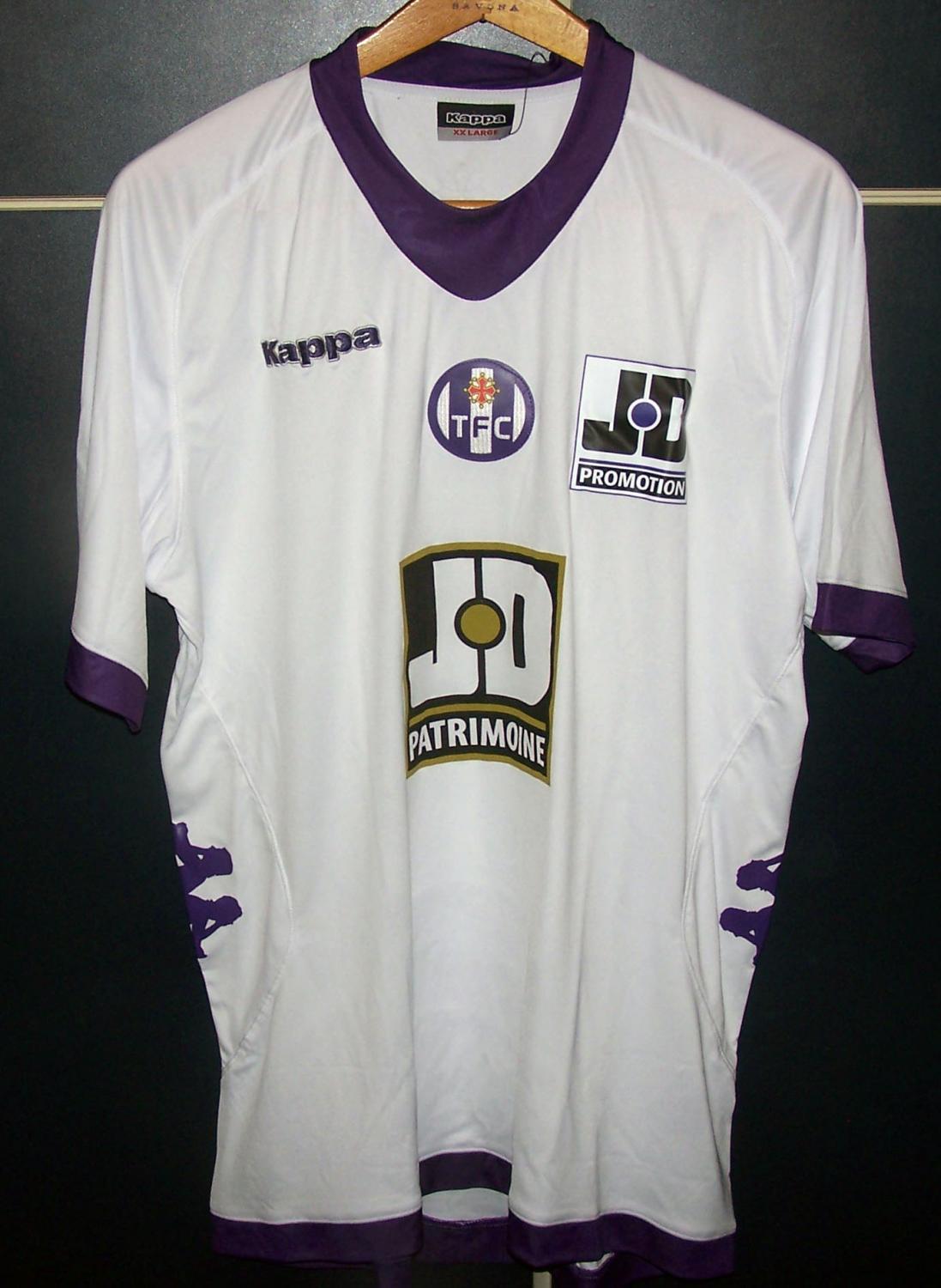 Maillot Toulouse FC Kappa Domicile Vintage - XL - Violet Blanc - Manches Courtes