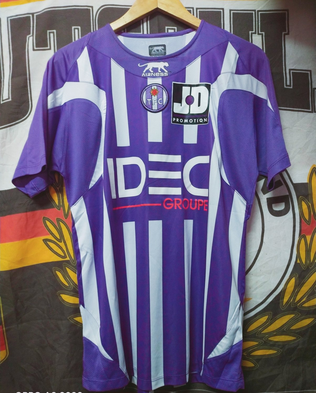 Toulouse Home football shirt 2010 2011. Sponsored by IDEC Groupe