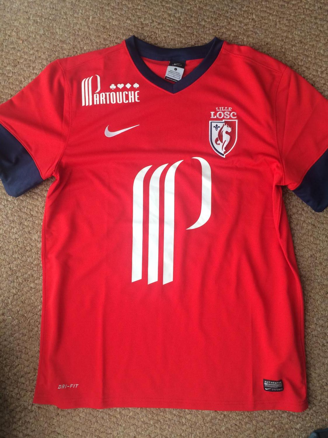 Maillot OM OMBRO Losc Lille Extérieur 2012-2013 – Blanc Taille XL Homme – Bon État