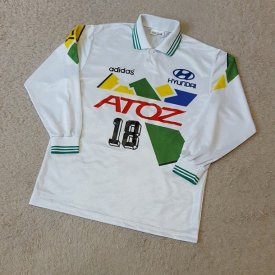 Jeonbuk Hyundai Motors Away football shirt 1998 sponsored by Atoz