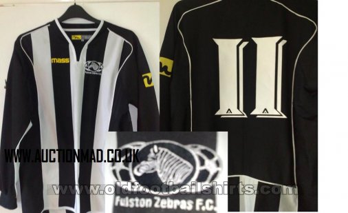 Milton & Fulston United FC Home football shirt 2007 - 2008