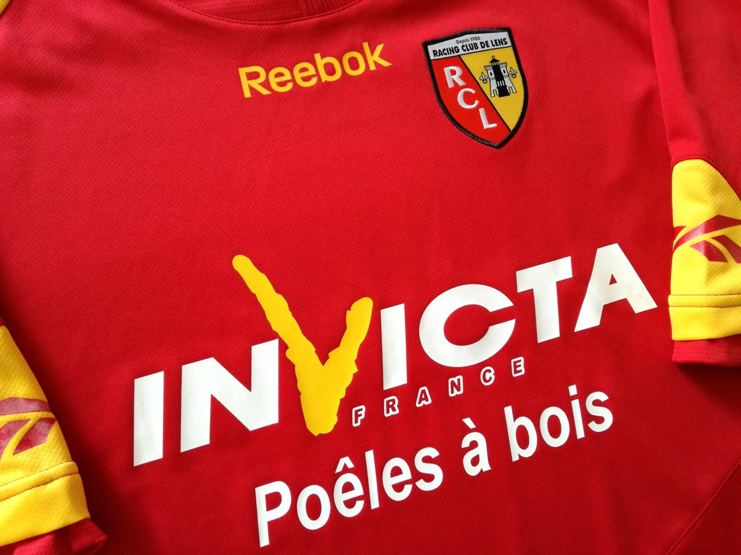 Maillot Domicile RC Lens 2009-2010 - Taille XS Homme - Reebok - Authentique - Occasion Excellent état