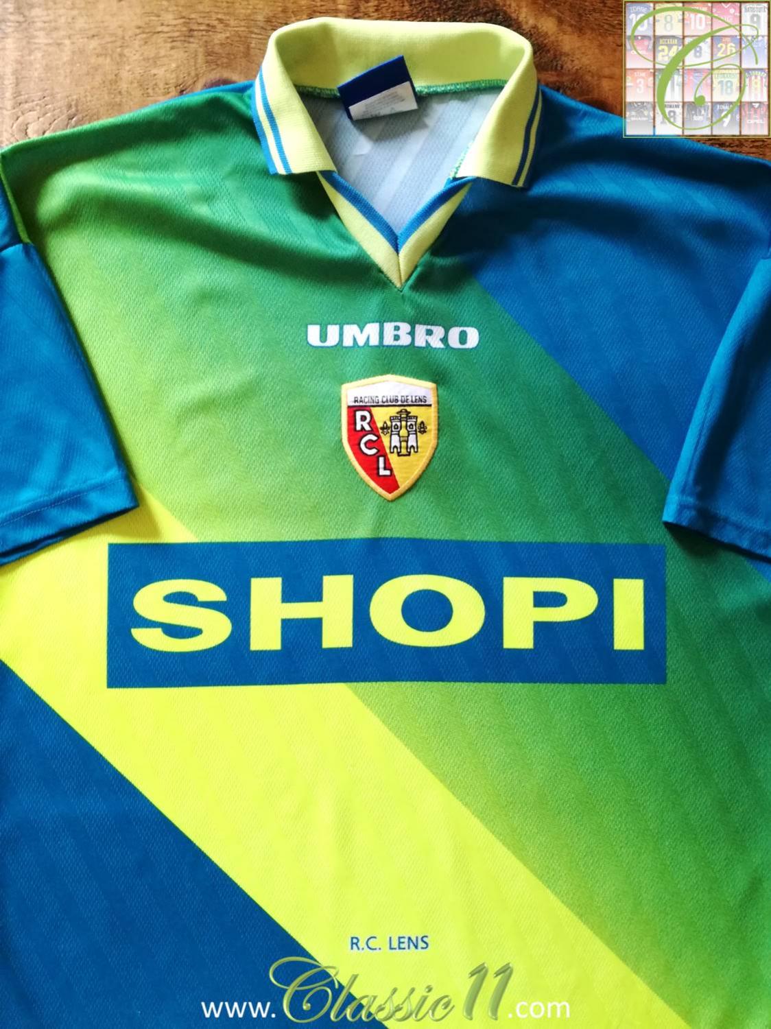 Lens Extérieur Maillot de foot 1996 1998.