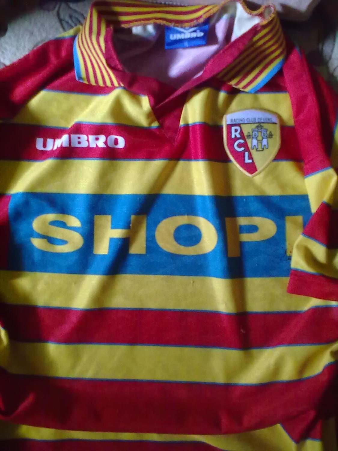 Lens Home Maillot de foot 1996 1998.