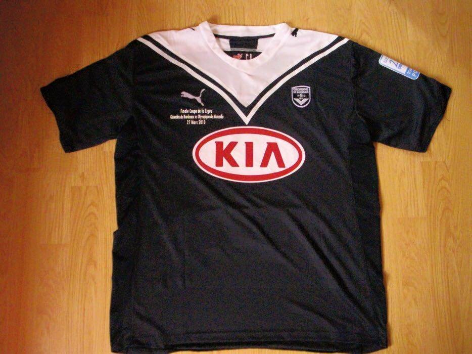 Bordeaux Home Camiseta de Fútbol 2009 - 2010. Sponsored by Kia