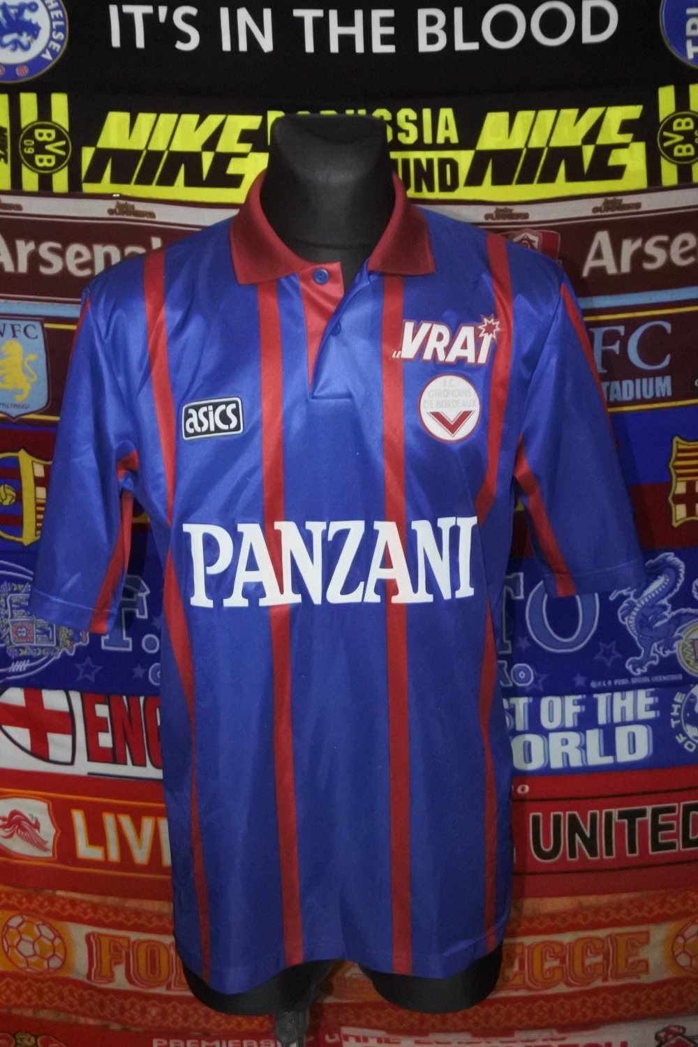 Bordeaux Away football shirt 1994 - 1995. Sponsored by Panzani