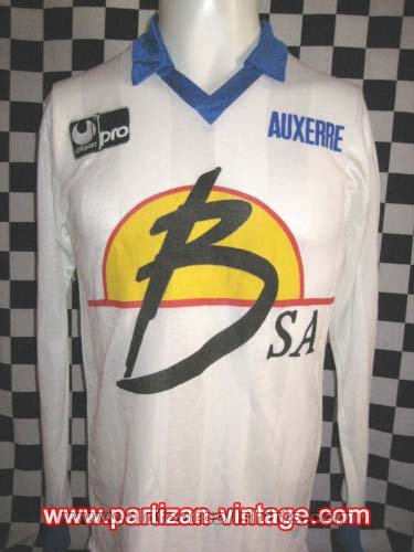Auxerre Home football shirt 1989 - 1990