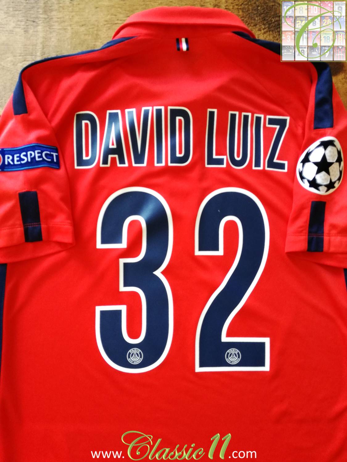PSG 2014-2015 Champions League 3rd Football Shirt Nameset Any Name & Number 