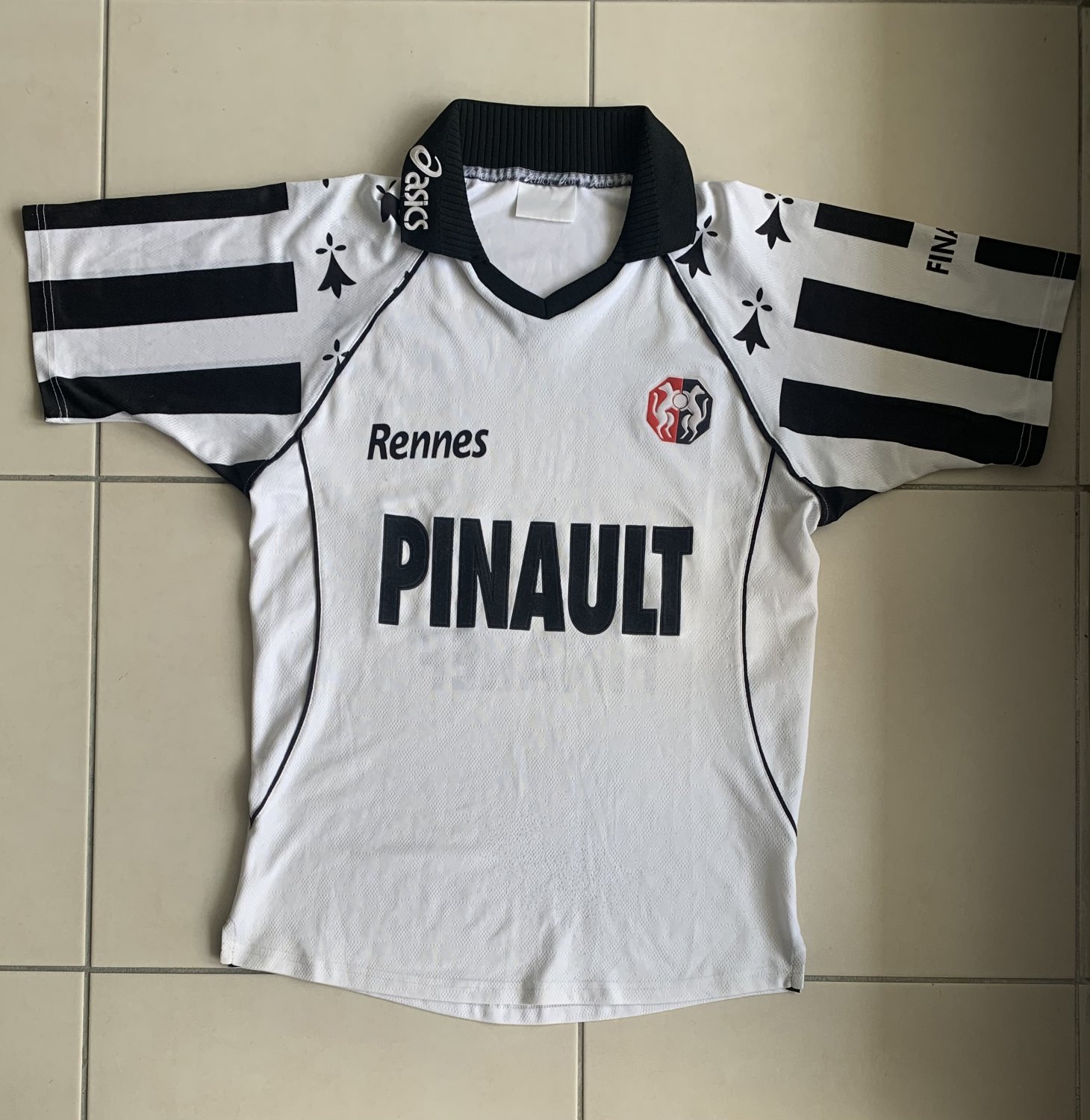 Vintage photo T Heurtebis Stade Rennais Rennes Pinault Football 1995 96 #SRFC 