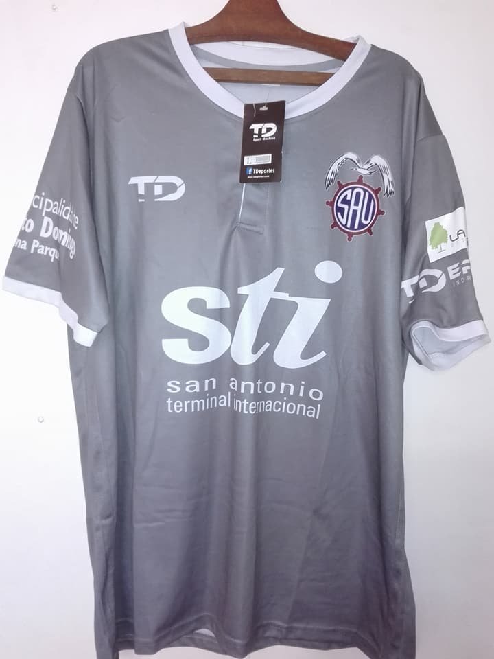 San Antonio Unido Away football shirt 2017. Sponsored by STI