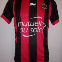 OGC Nice Home football shirt 2013 - 2014 sponsored by Mutuelles du Soleil