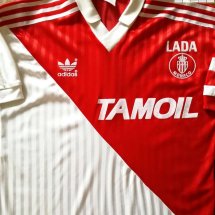 Monaco Home φανέλα ποδόσφαιρου 1991 - 1992 sponsored by Tamoil