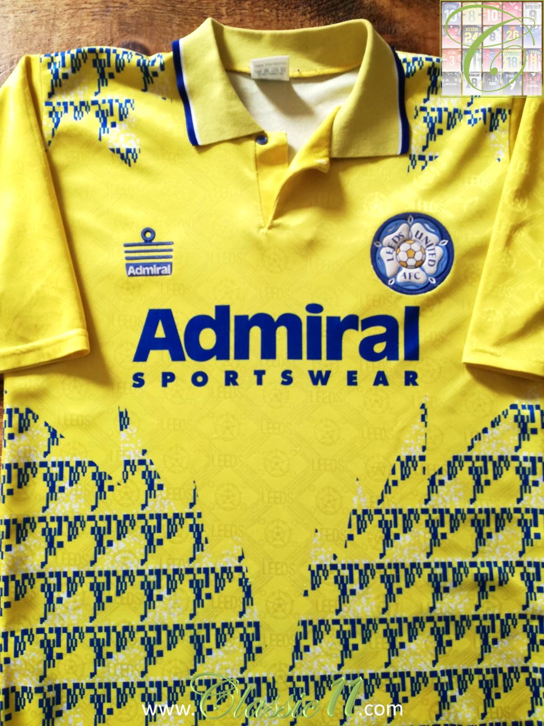 Score Draw Leeds United 1993 Admiral Third Shirt