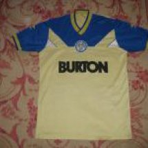 Leeds United Away football shirt 1986 - 1988 sponsored by Burton