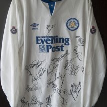 Leeds United Home football shirt 1991 - 1992 sponsored by Yorkshire Evening Post