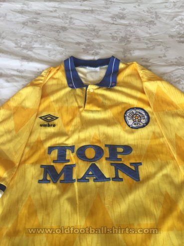 Leeds United Away football shirt 1989 - 1991