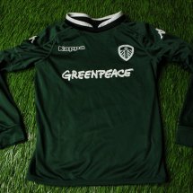 Leeds United Goalkeeper football shirt 2016 - 2017 sponsored by Greenpeace