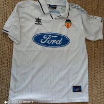 Valencia Home חולצת כדורגל 1997 - 1998 sponsored by Ford
