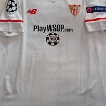 Sevilla Home football shirt 2017 - 2018 sponsored by PlatWSOP.com