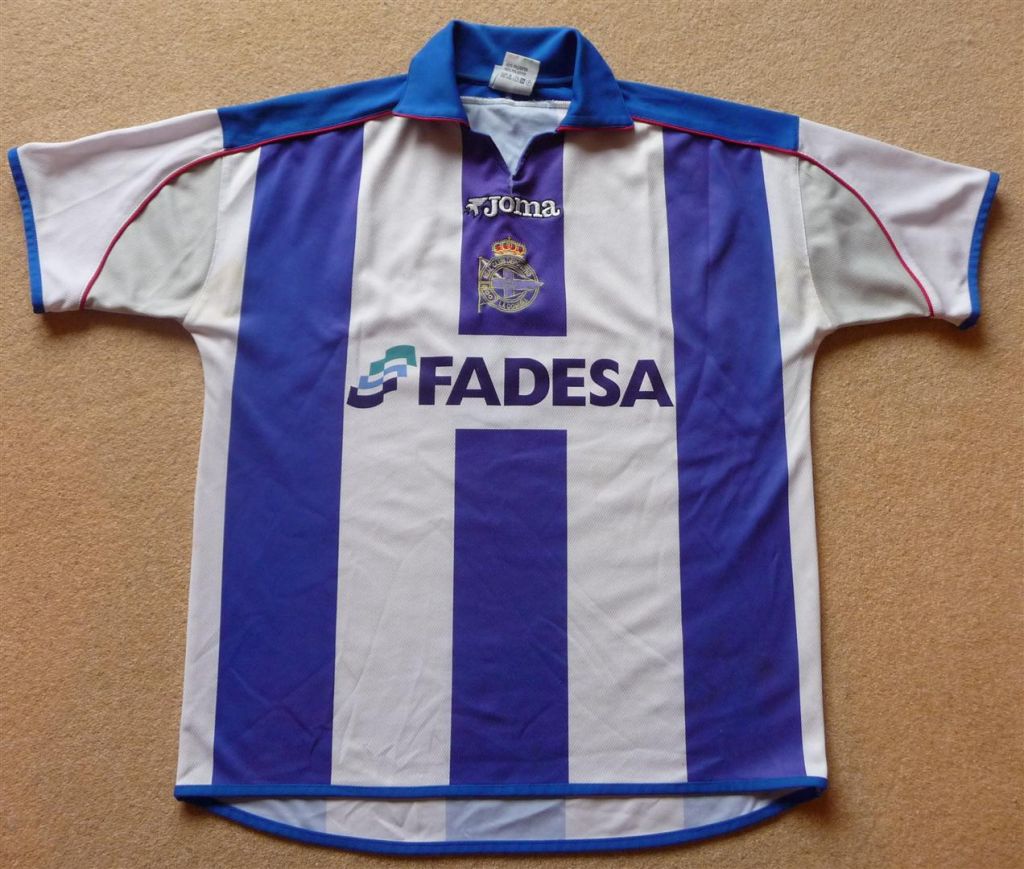 Maillot Deportivo Coruña 2000/2001 - Pandiani #17 - Taille XL - Neuf Sans Emballage
