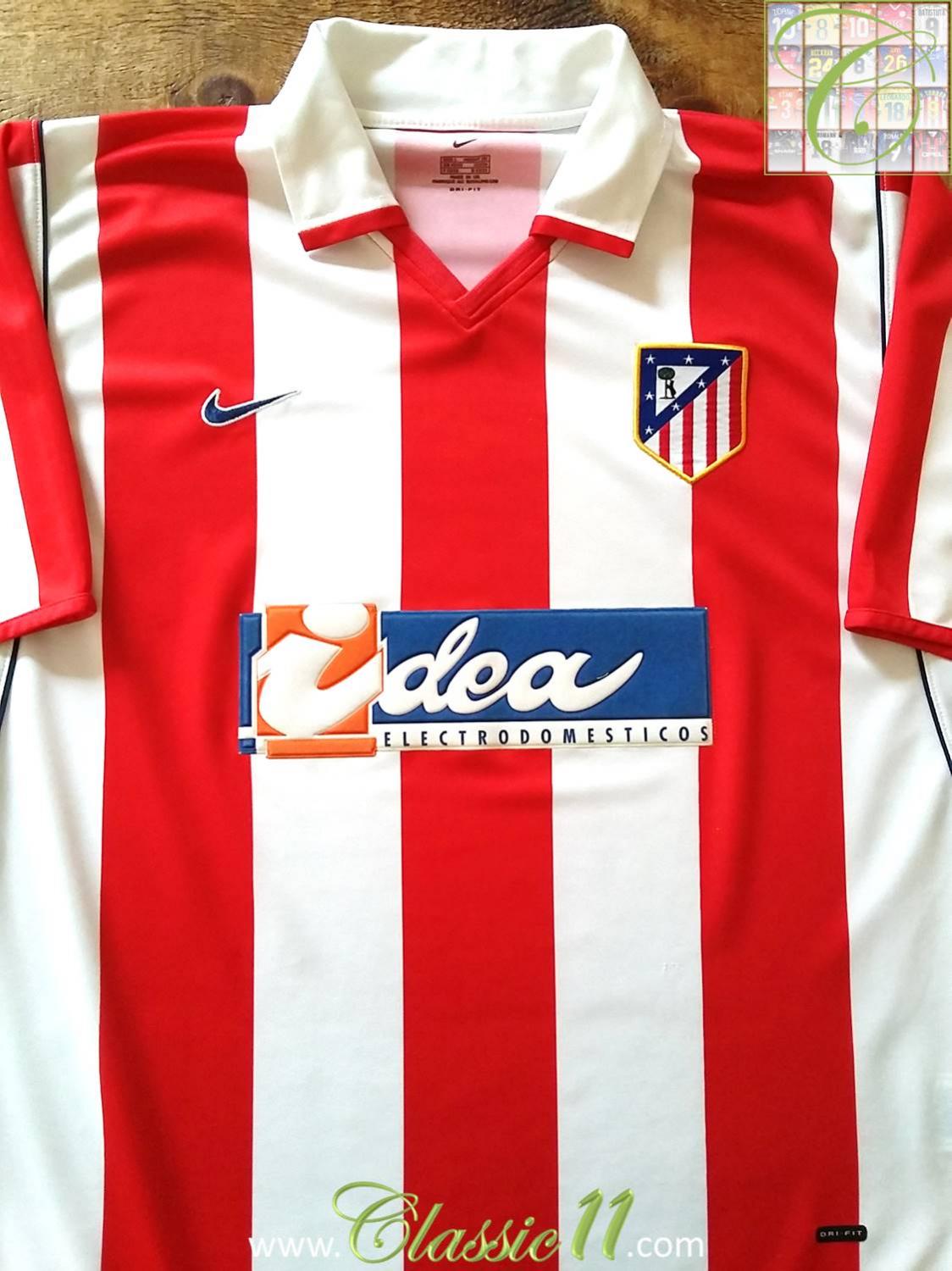 Maillot De Football Atlético Madrid Domicile 2001/2002 - Vintage Rare, Taille M, Nike, Occasion