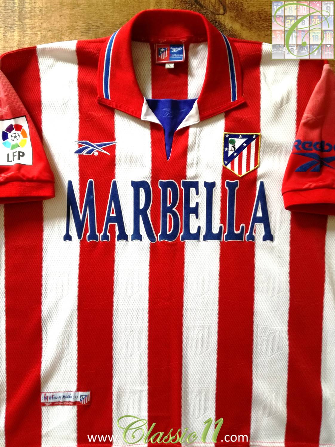 Atletico Madrid 1998-1999 Away Football Nameset for shirt Any Name & Number